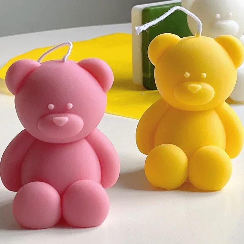 Soap Making Kit For Beginners - 3D Cute Cartoon Bear Silicone Candle
