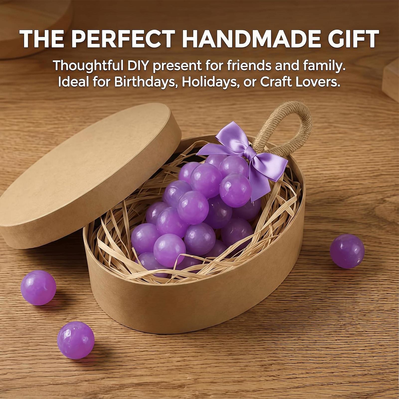 Soap Making Kit For Beginners - Grape Soap Mold Easy-Release Food-Grade Craft