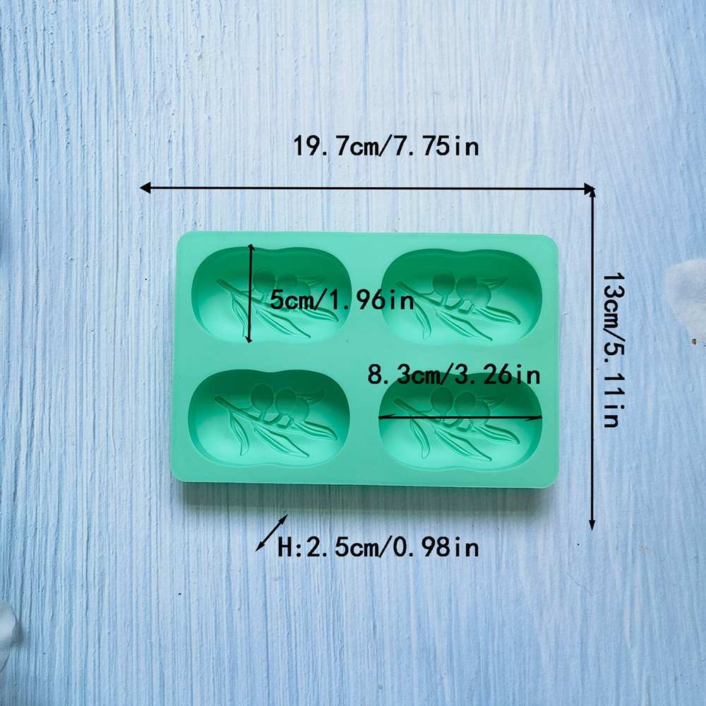 4 Cavities Oval Olive Tree Sil - Soap Making Kit For Beginners บทวิจารณ์และราคา