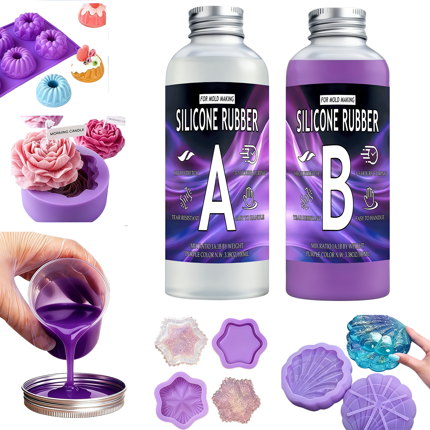 Platinum-cured liquid silicone - Soap Making Kit For Beginners บทวิจารณ์และราคา