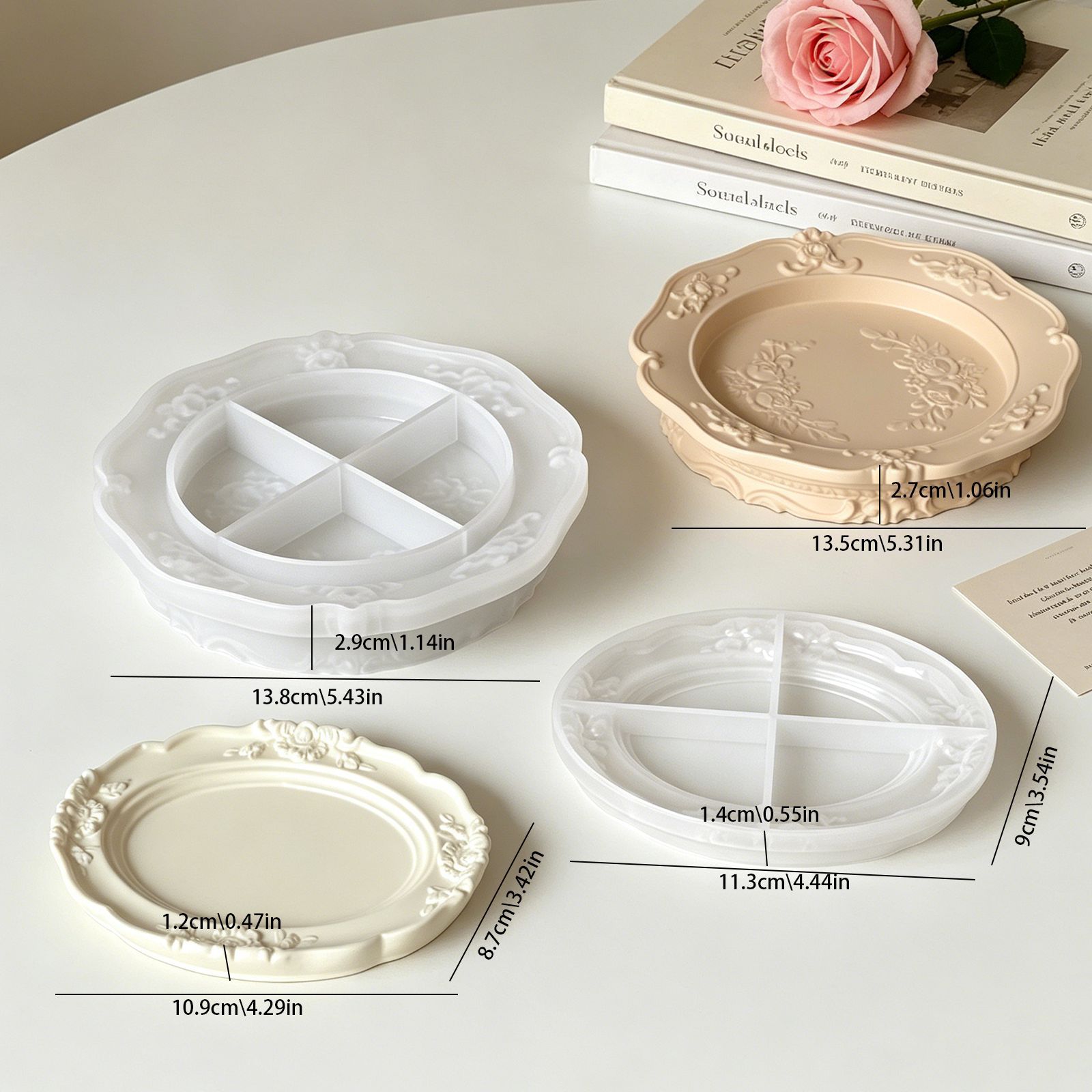 Elegant Vintage Baroque Lace S - Natural Making Soap บทวิจารณ์และราคา