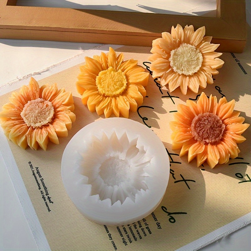 Vibrant 3D Sunflower Silicone  - Natural Making Soap บทวิจารณ์และราคา