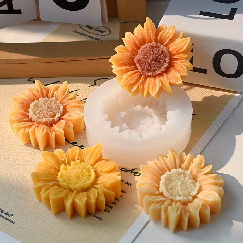 Vibrant 3D Sunflower Silicone  - Natural Making Soap บทวิจารณ์และราคา