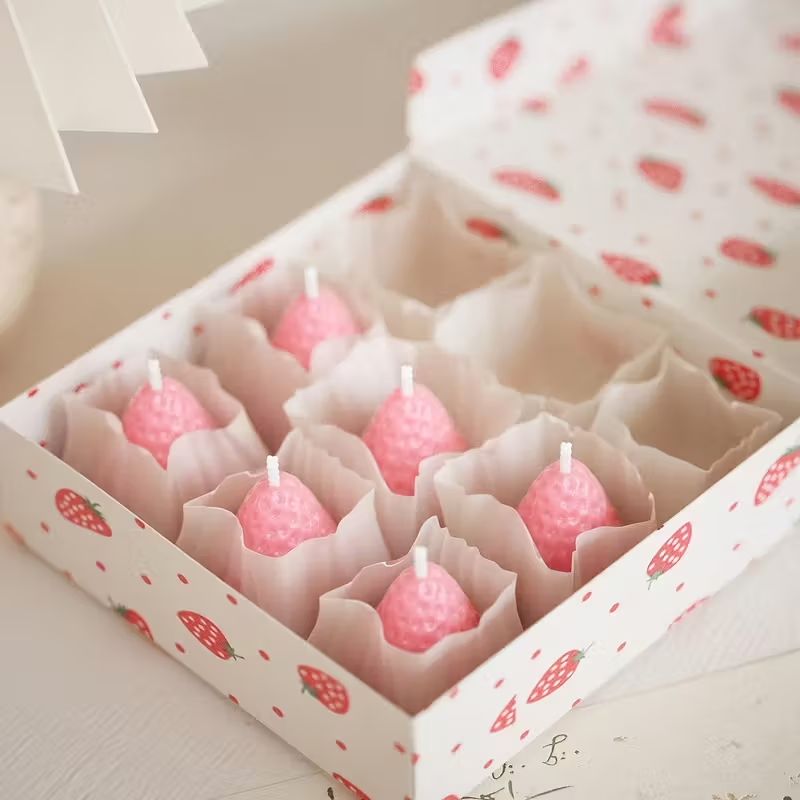 Strawberry Silicone Candle Mol - Natural Making Soap บทวิจารณ์และราคา