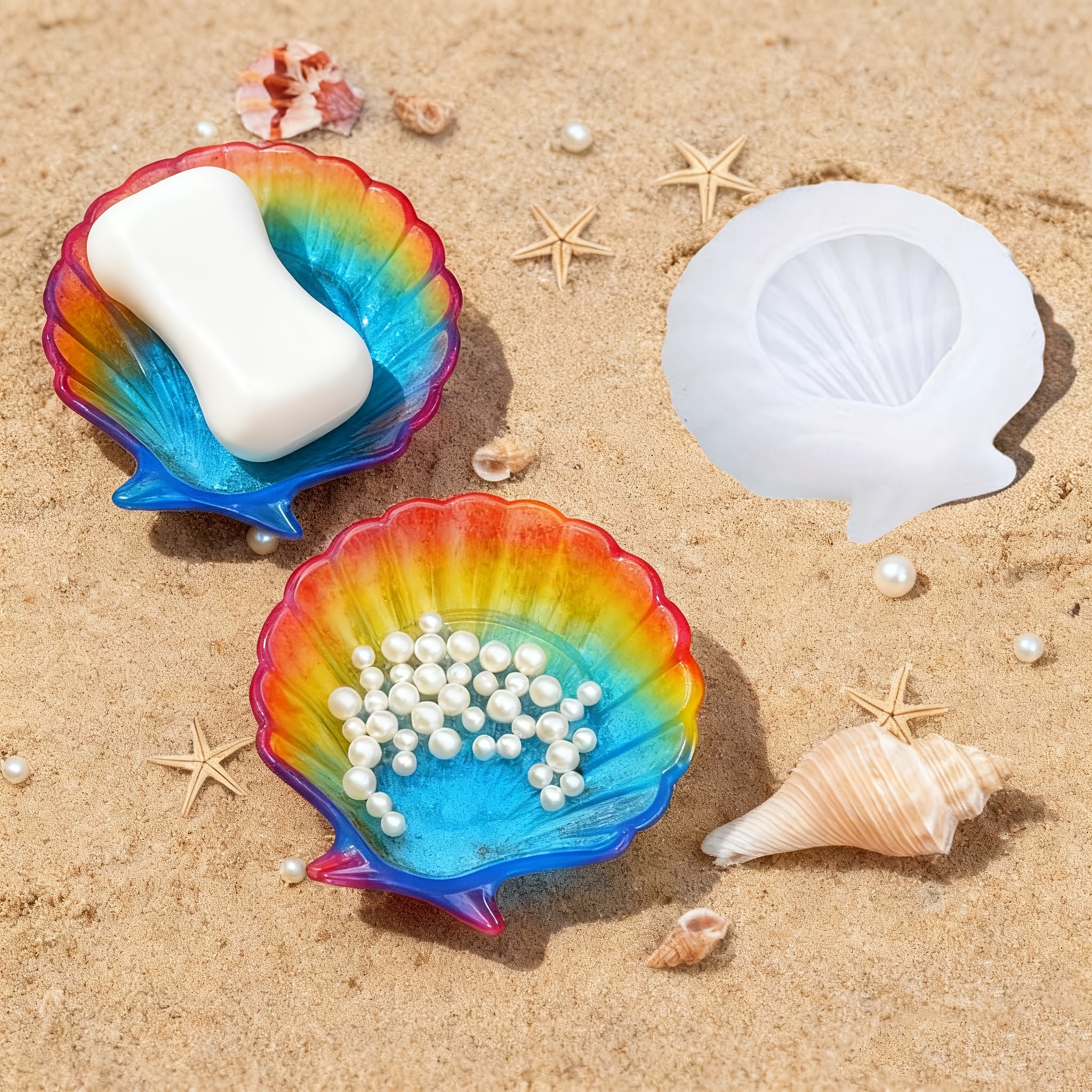 1 piece of silicone shell resi - Natural Making Soap บทวิจารณ์และราคา