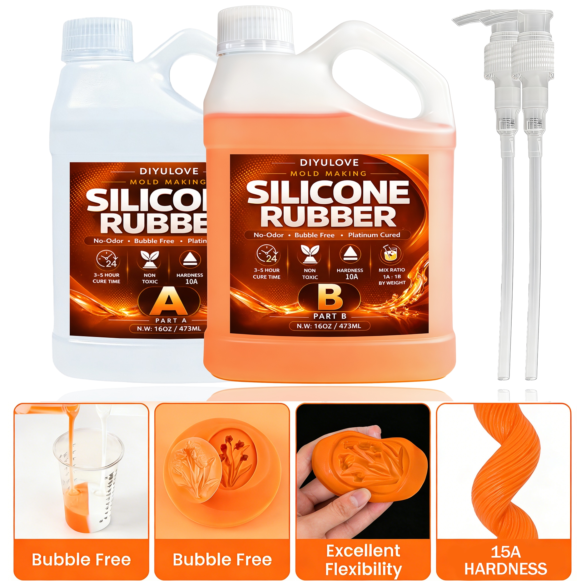 Liquid Silicone Rubber Kit,Hig - Natural Making Soap บทวิจารณ์และราคา