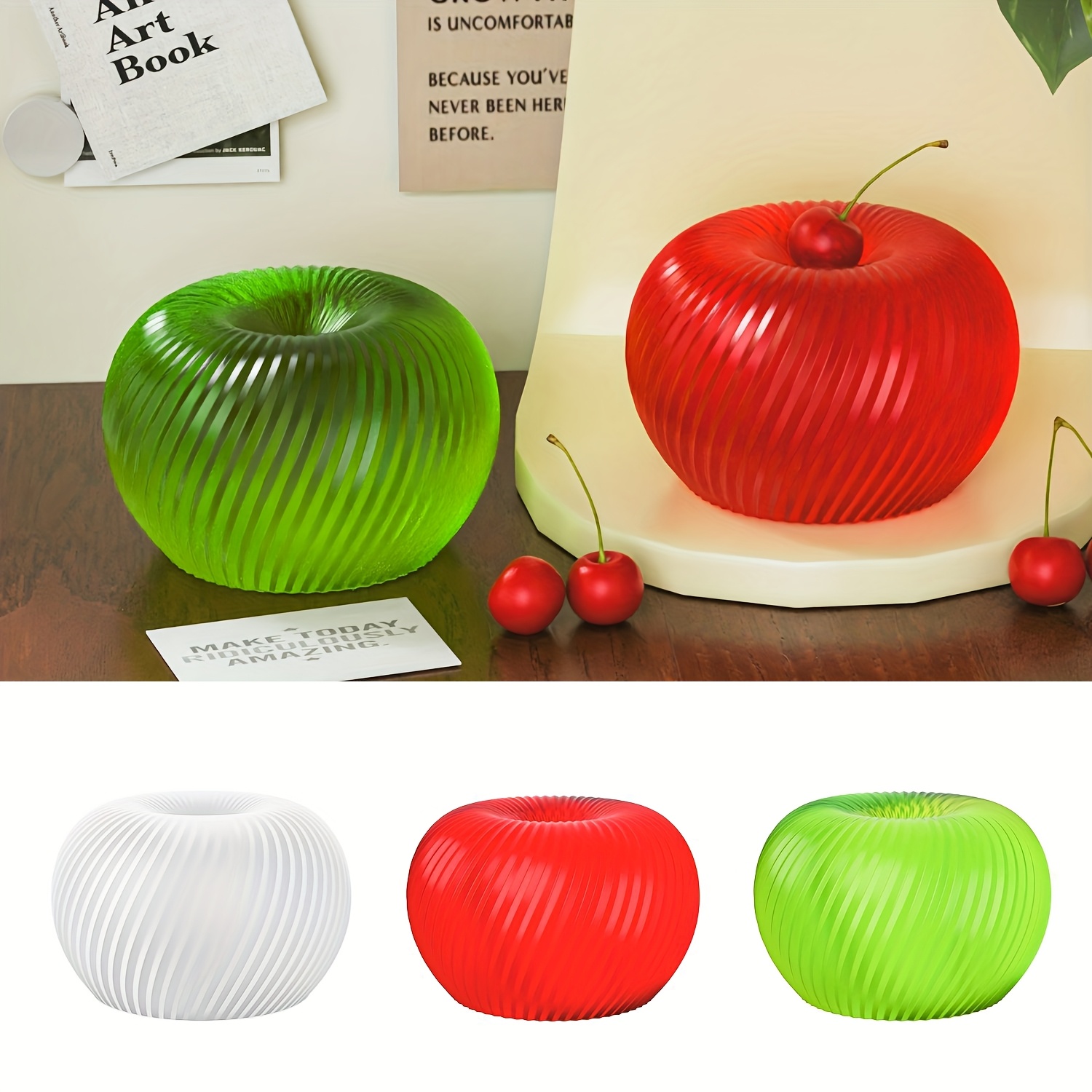 A trendy red apple silicone mo - Natural Making Soap บทวิจารณ์และราคา
