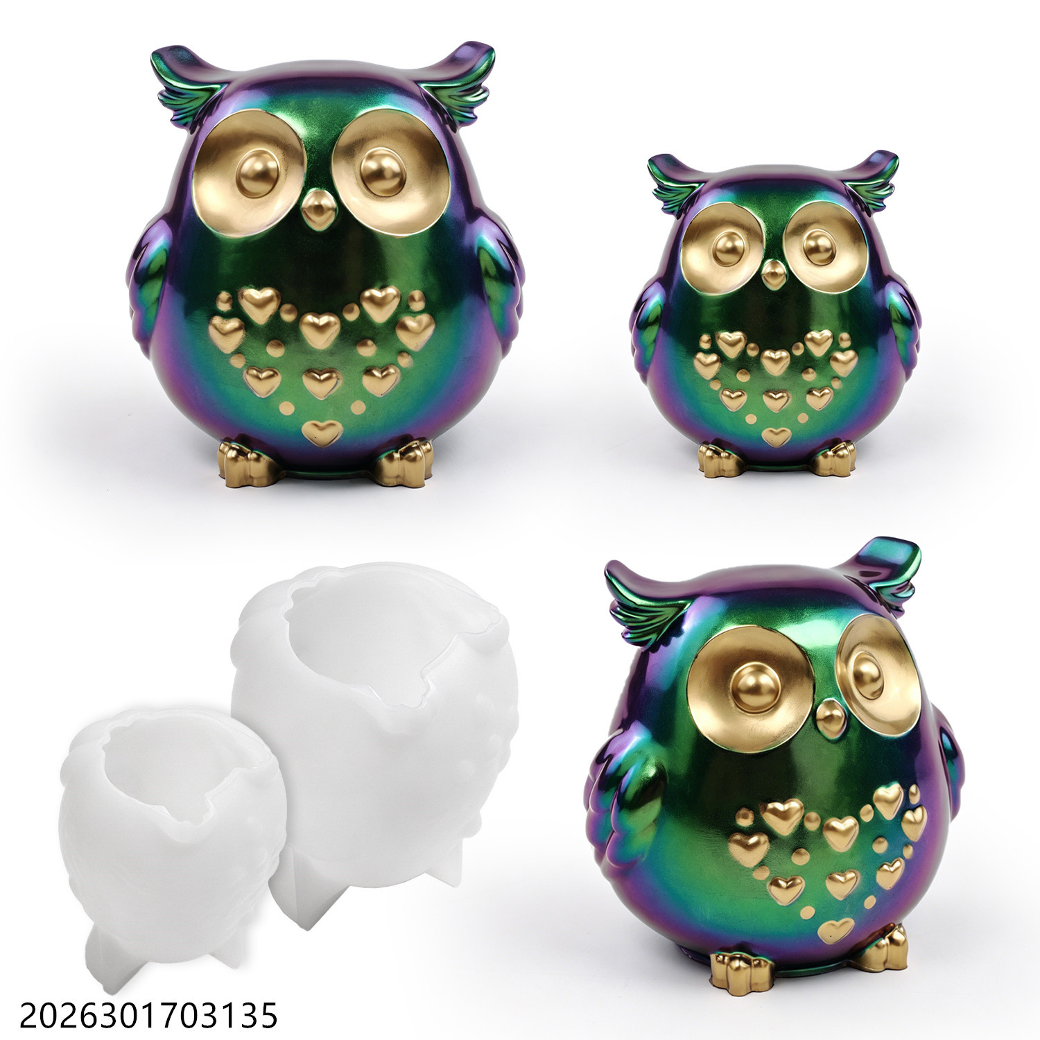 Owl Silicone Mold 3D Bird Shap - Natural Making Soap บทวิจารณ์และราคา