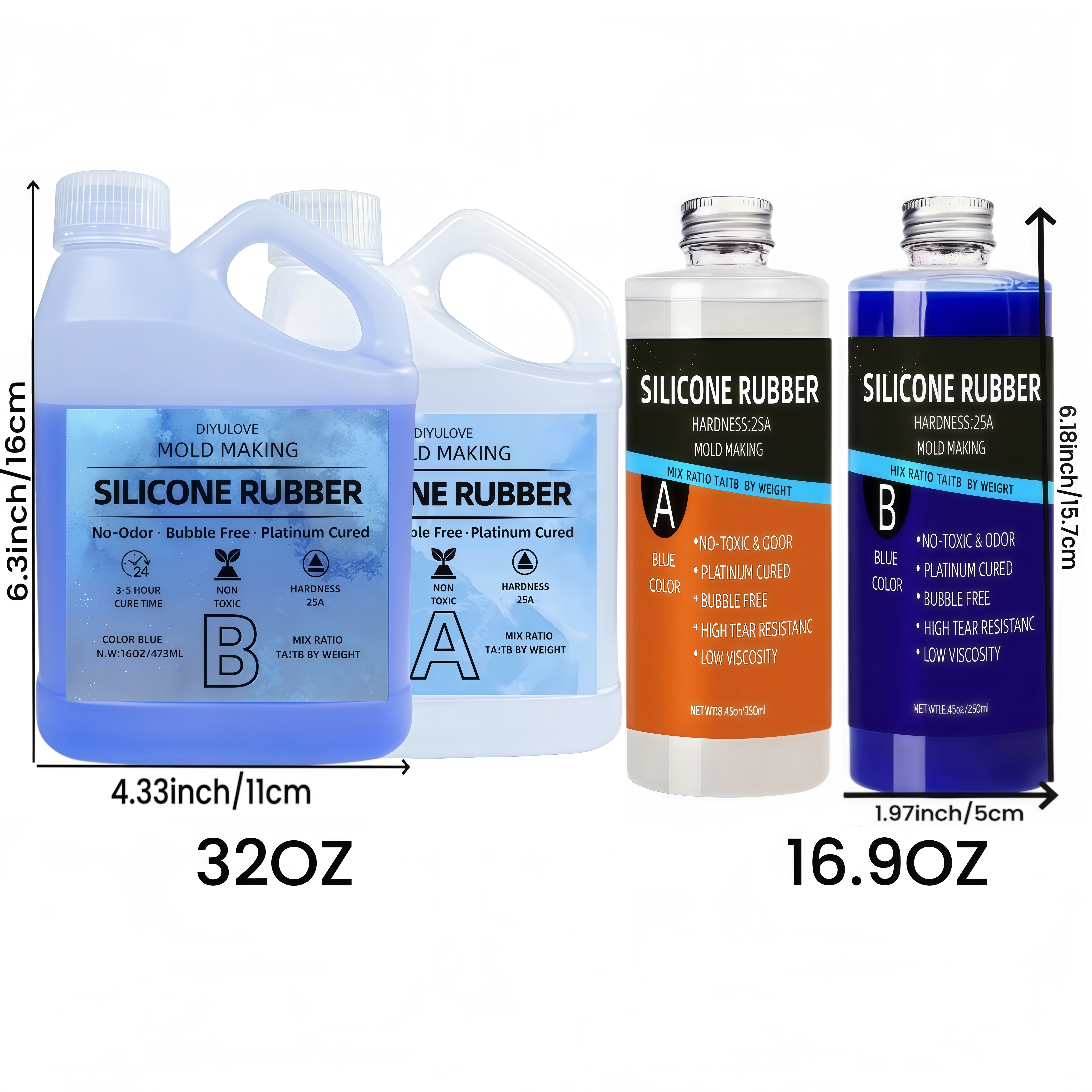 32oz High-Performance Silicone - Natural Making Soap บทวิจารณ์และราคา